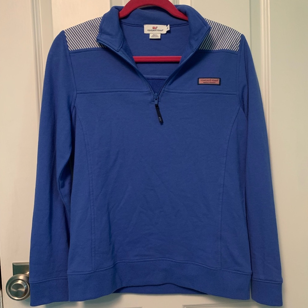 XS Blue Vineyard Vine Quarter Zip